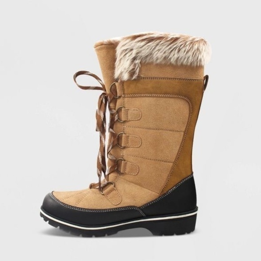 UNIVERSAL THREAD Women's Ruthie Microsuede Functional‎ Winter Boots size 6